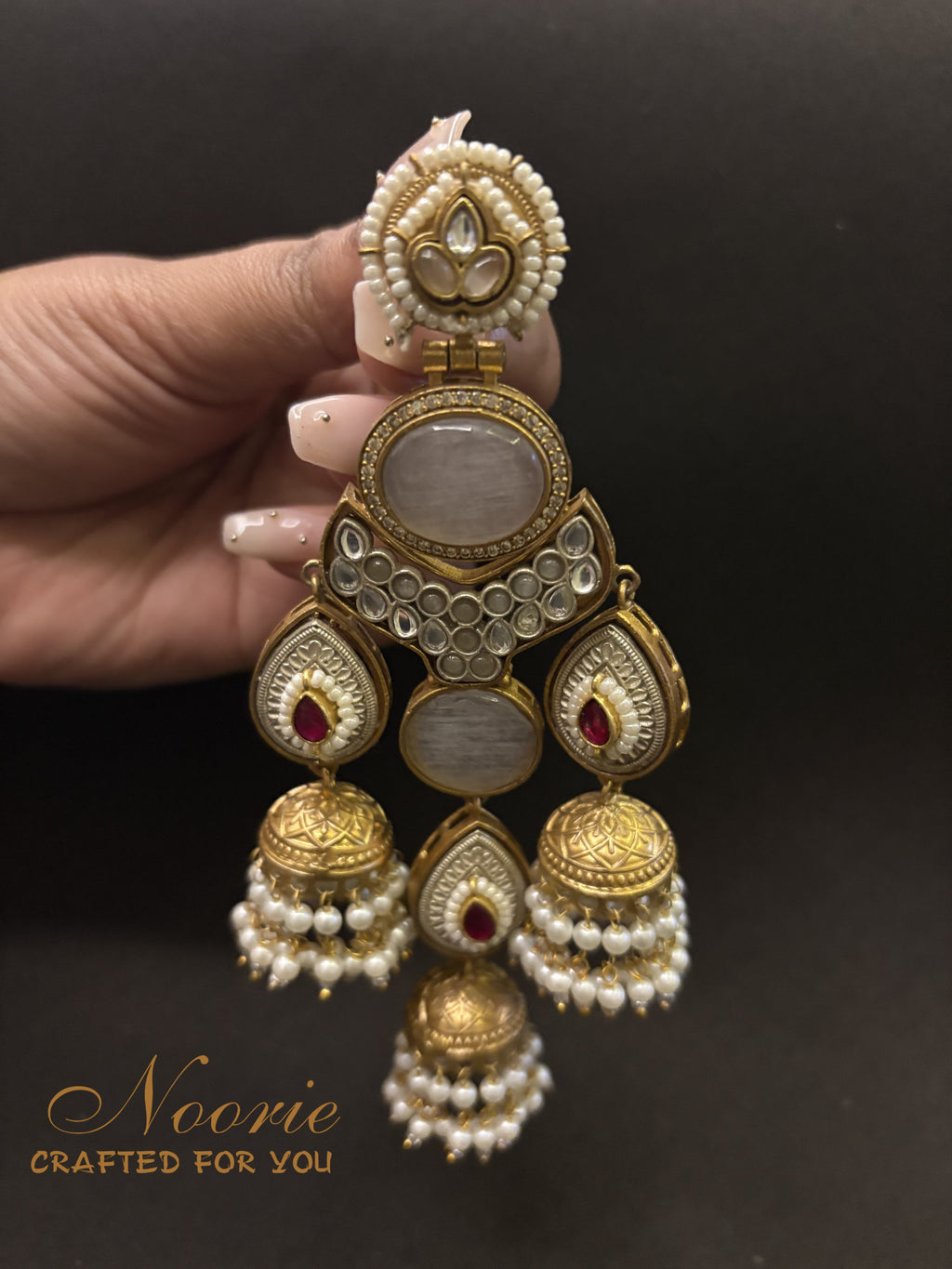 Royal Afghani Triple Jhumka