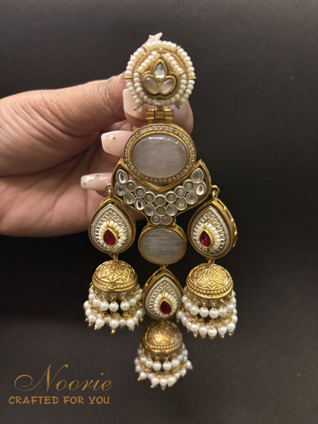 Royal Afghani Triple Jhumka