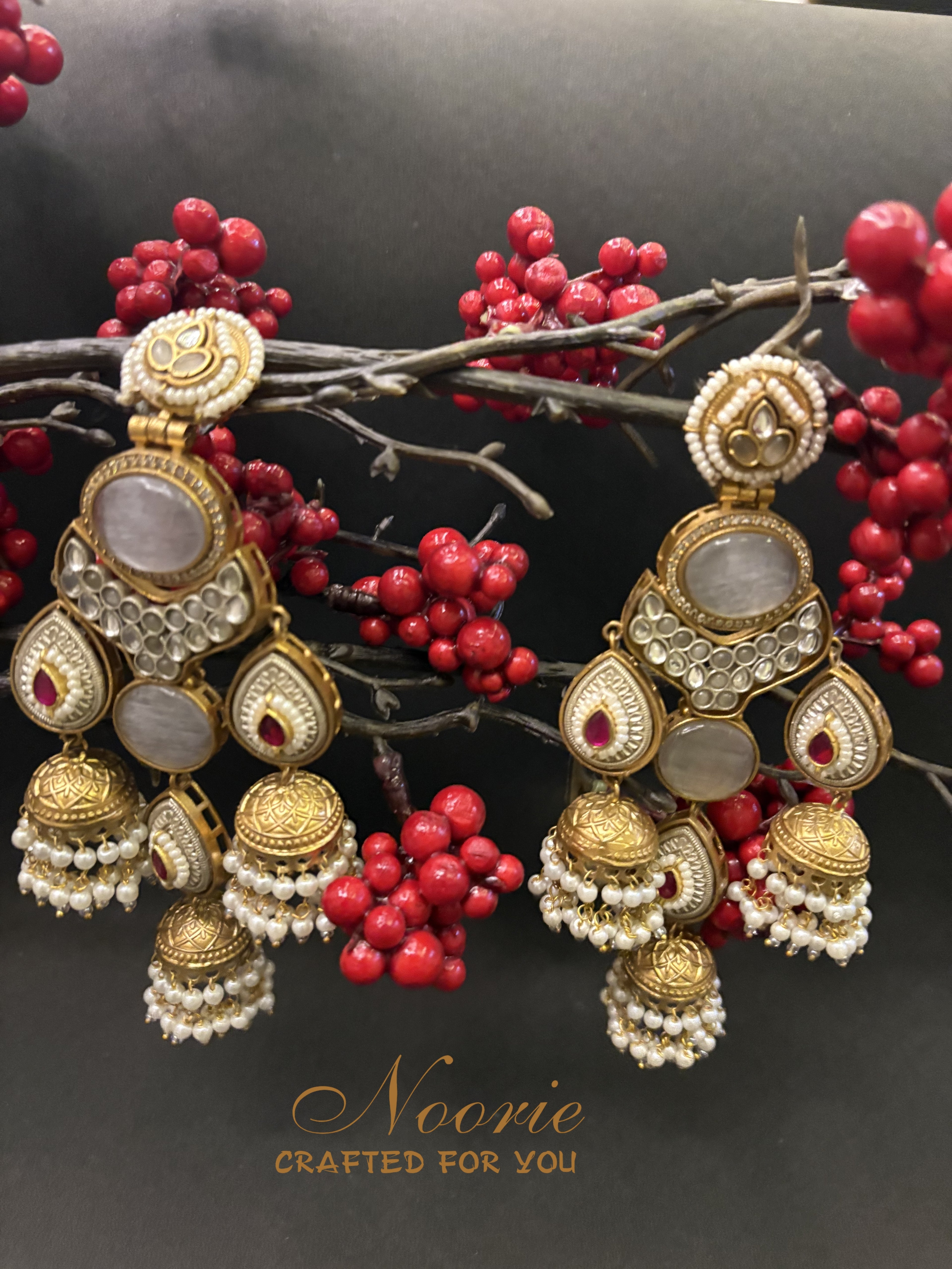 Royal Afghani Triple Jhumka