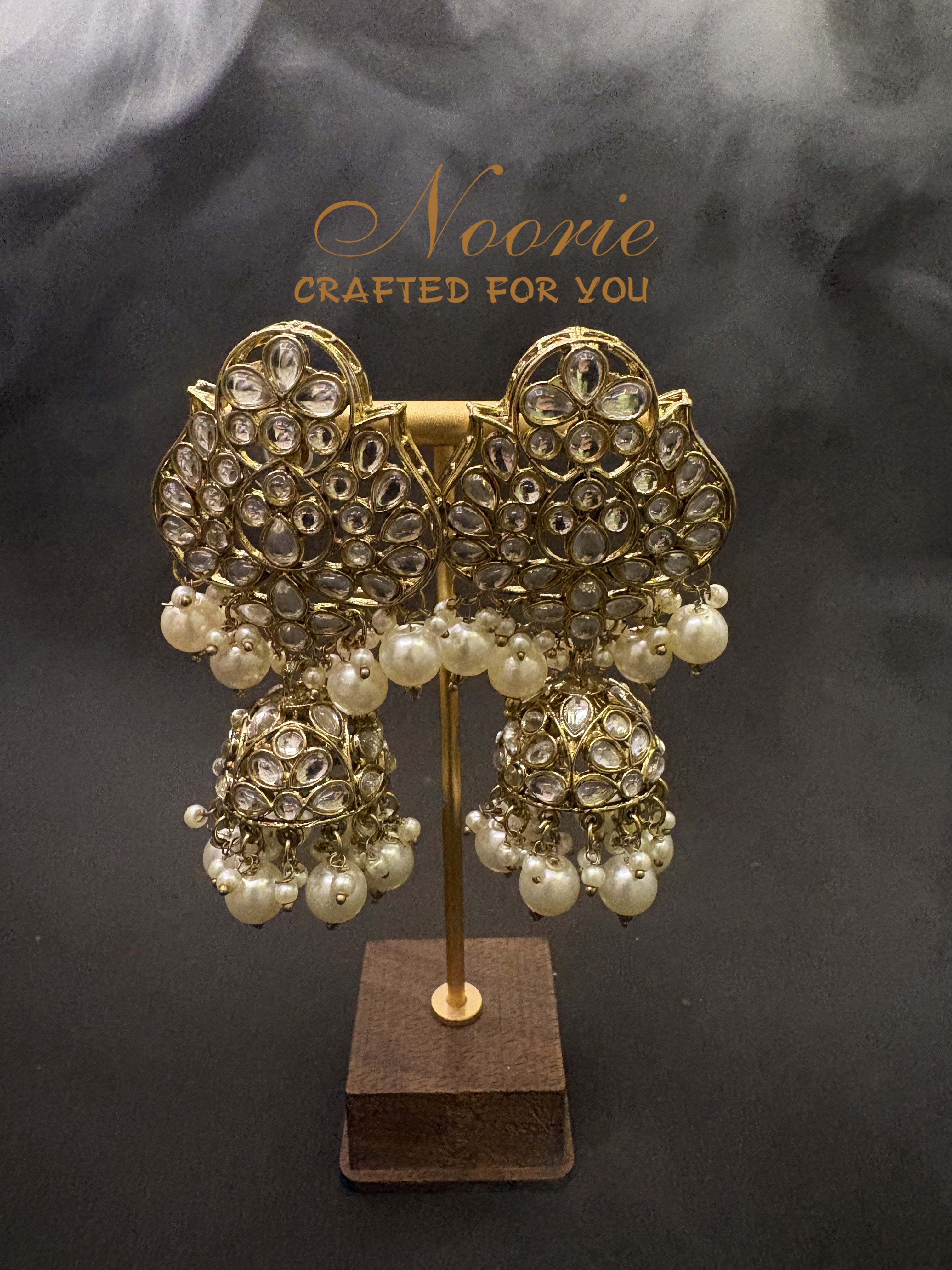 Viraasat Pearl Jhumkas