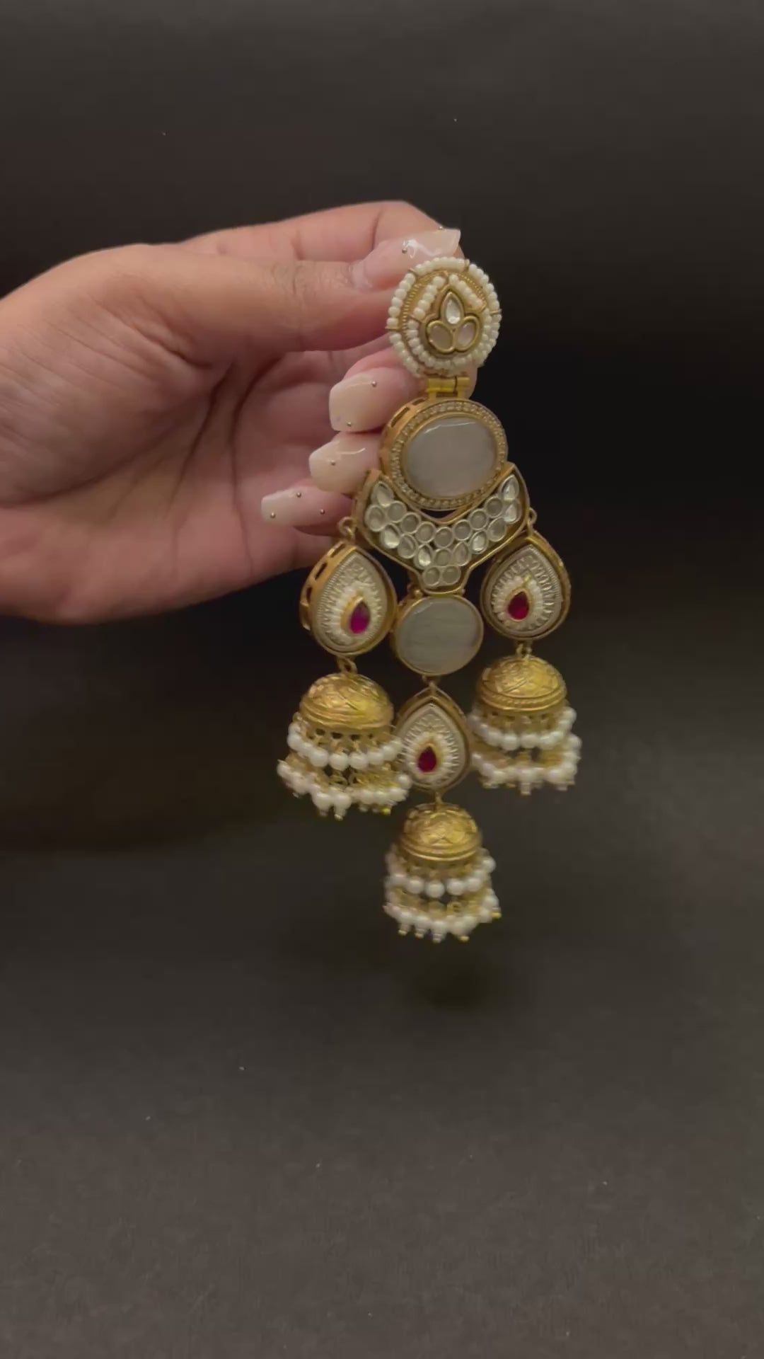 Royal Afghani Triple Jhumka