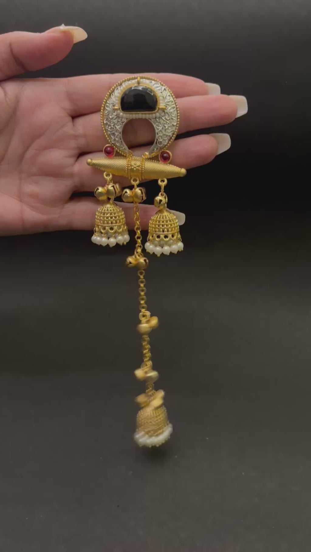 Chandra-Mohini Long Jhumkas