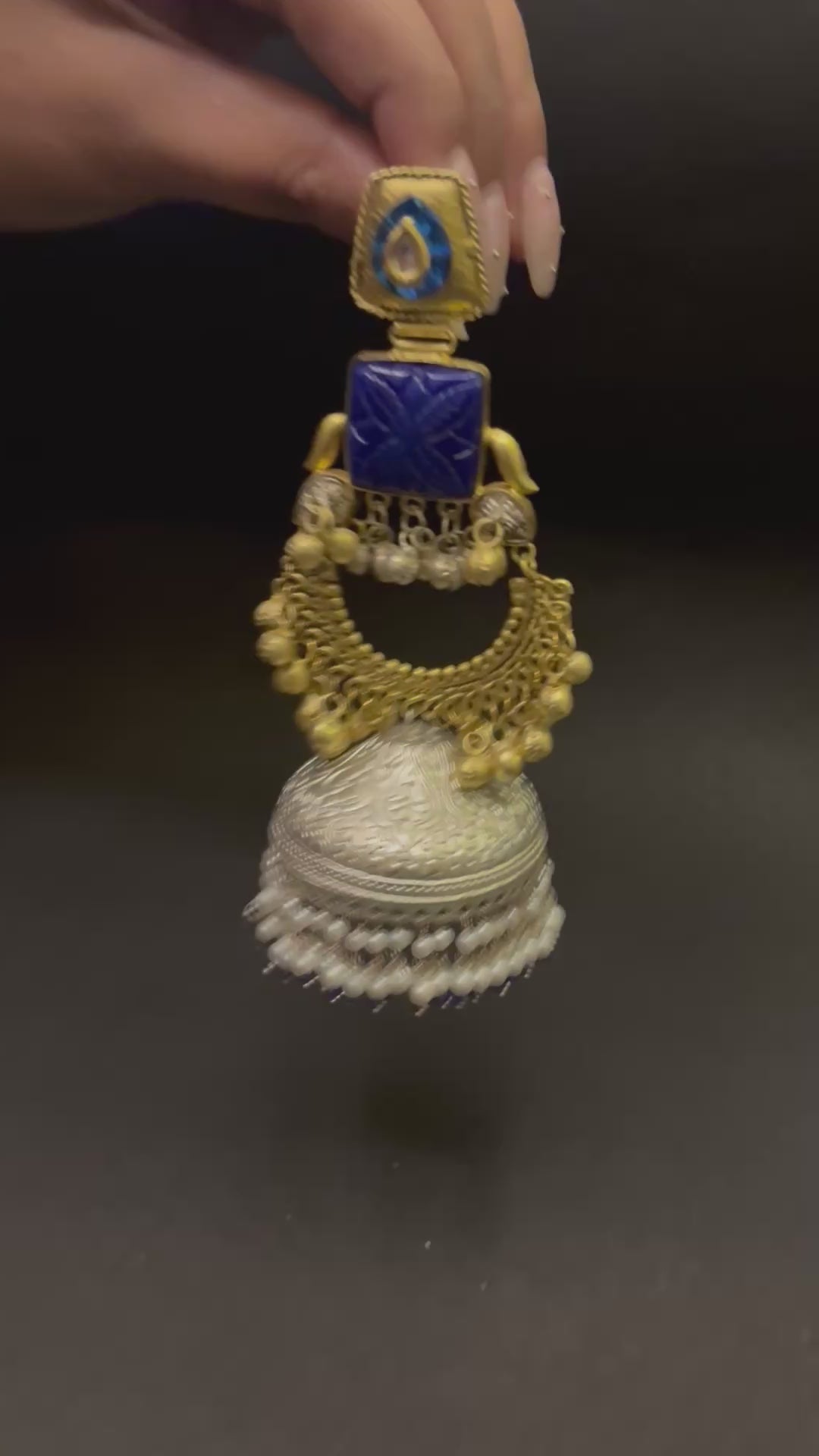 Mayura Dual-Tone Jhumkas